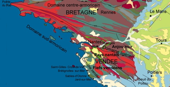 Domaine sud du massif Armoricain